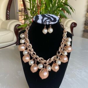 Necklace and earrings